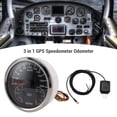 thumbnail image 4 of 110mm 3 - in - 1 GPS Speedometer Odometer with Voltmeter Fuel Level Gauge for RV Yacht Truck Red Backlight, 4 of 7