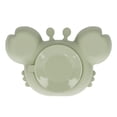 thumbnail image 1 of Placa de Succió de Cangrejo, Saco de Succio de Silicona Suave de Sacos fáciles 3 Secciones 3 Seciones Placa de succió de Bebé Forma de Cangrejo para la Silla Alta Para La, 1 of 7