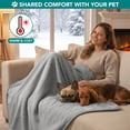 thumbnail image 4 of PetAmi Waterproof Dog Blanket For Medium Large Dogs, Pee Proof Pet Blanket for Couch Bed, Reversible Water Proof Blanket for Puppy Indoor Cat, Soft Dog Fleece Blankets Washable, 40x60 Light Gray, 4 of 8