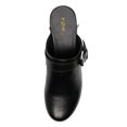 thumbnail image 4 of YDN Women Classic Closed Round Toe Mules Platform Mid Heels Slip On Buckle Strap Studded Sandals Casual Party Daily Outfit Shoes Size 5.5 Black, 4 of 4
