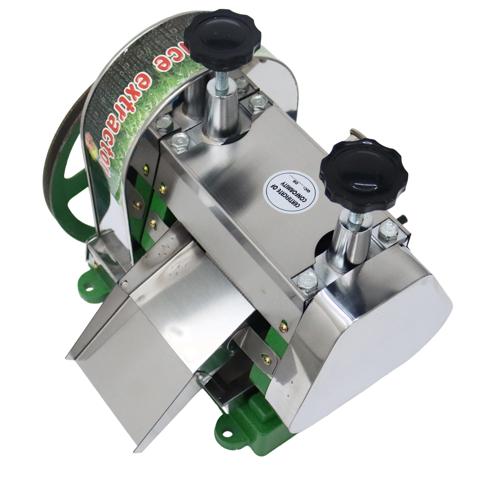Manual Sugar Cane Juicer Stainless Steel Sugar Cane Press with Peeling Knives