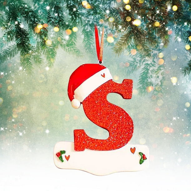 Navidad Little Red Hat Carta Colgante DIY Escribible Nombre 26 Carta Colgante Wmkox8yii gf6263
