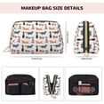 thumbnail image 5 of Naloa Dogs Pug Leather Makeup Bag for Purse Travel, Portable Small Cosmetic Organizer for Women and Girls, Make up Bag with Zipper, 5 of 8