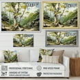 thumbnail image 4 of Designart "Expressionism in Colorful Abstract III" Extra Large Abstract Wall Art - Modern Blue Abstract Painting Hallway Wall Art Decor, 4 of 4