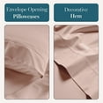 thumbnail image 6 of Casa Platino 100% Egyptian Cotton King Sheets Set – Luxury Hotel Comfort for Restful Sleep, Fully Elasticized Reinforced 15" Deep Pocket King Sheets, Machine Washable – Sepia Rose, 6 of 8