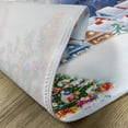 thumbnail image 4 of Ambesonne Christmas Place Mats Set of 4, Winter Sky Moon Star, Standard Size, Navy White, 4 of 5