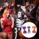 thumbnail image 3 of Ganchos de pelo de Halloween de 3 piezas con clip de pico de pato para mujeres en púrpura y blanco, 3 of 5