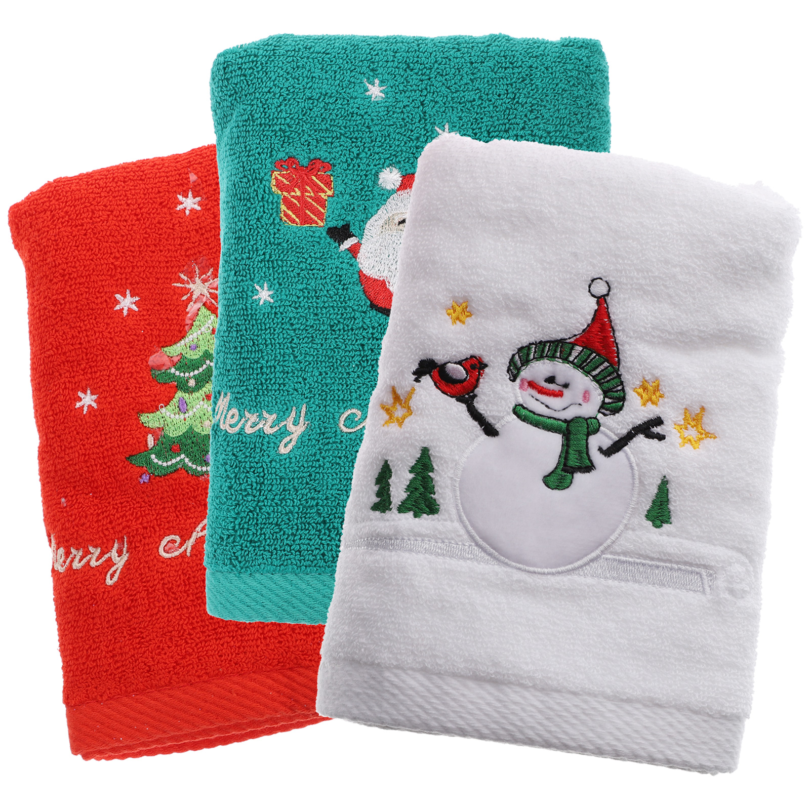 Christmas Savings! Shengxiny Christmas Gift Towel Clearance Hand Wash Washing Soft Water Holidy Embroidered Gift Towels Washcloth Absorption