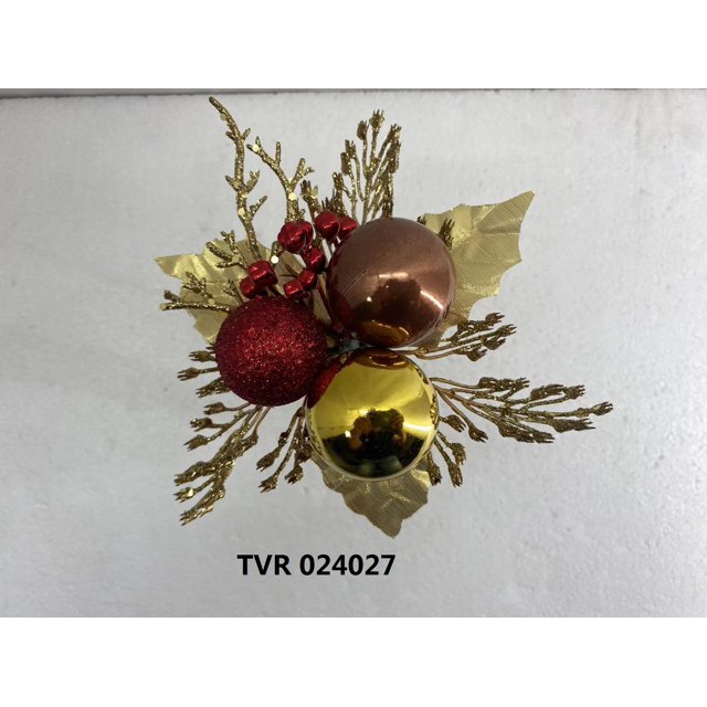 Senmasine Navidad Pick Bayas Rojas Conos de Pino Arreglo Floral Corona Decoración de Vacaciones de Invierno Púas de Pino de Navidad