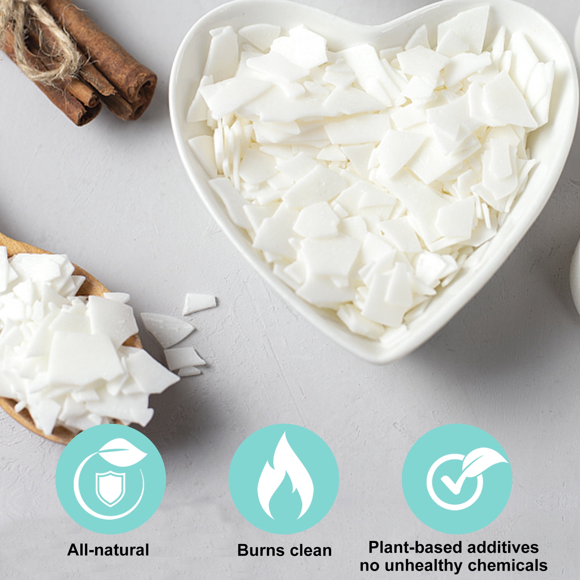 Soy Wax Candle Making Kit - DIY Art & Crafts Supplies for Adults & Kids, Including 2lbs Soy Wax Flakes, 100 Candle Wick, 10 Centering Devices, Melting Pot