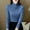 Blue, variant on Thermal Underwear for Women Long Sleeve turtle neck Tees Undershirts Womens Fitted Tops Fall Fashion Womens Undershirts