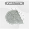 thumbnail image 5 of Better Trends 17" x 24" Oval Shape Bath Mat 100% Cotton Bathroom Rug Water Absorbent Bath Rug Machine Washable (Gray) Lilly Crochet Collection, 5 of 6