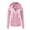 Pink, variant on CFLVAEK Two Piece Sweatsuits for Women Zip Up Long Sleeve Hoodies High Drawstring Waisted Jogger Pants Outfits Sets Solid Color Fall Tracksuits wtih Pockets Orange XL