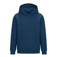 thumbnail image 5 of Ltctricy Hoodies for Boys Girls Comfy Hooded Sweatshirt Solid Color Long Sleeve Shirts Kids Pullover Tops with Pockets(Navy,7-8 Years), 5 of 7