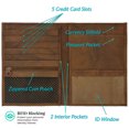 thumbnail image 2 of Antique Saddle RFID Blocking Genuine Leather Travel Passport Wallet Holder, 2 of 7