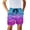Colorful Fsh Scale Design, variant on Pockets Bed Sheet Board Shorts for Summer Outdoor Leisure, Drawstring Waist Elastic Waist Boys Beach Shorts, Flowers Pattern