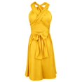 thumbnail image 5 of Women's Multi Strap Backless Dress Casual Sleeveless with Tie Detail Flirty Party Clubwear Summer, 5 of 5