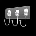 thumbnail image 2 of Pompotops Sticky Hooks Behind Door Hanger Clothes Towel Kitchen Transparent Punch-free Hook Clearance, 2 of 3