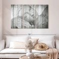 thumbnail image 2 of Elephant Stock Sleeping Buddha Wall Art - Horizontal Multi Panel Canvas - Living Room Wall Decor - People Multi Panel - Gray And White Decor - 50" x 32", 2 of 8