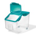 thumbnail image 3 of Starfrit LocknLock Plastic Pantry Container with Wheels, 406oz/12L, Airtight, 4-Sided Locking Flip-Top Lid, 3 of 8