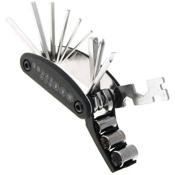 N1 Multifunction Bicycle Repair Tools Bike 15 in 1 Maintenance Tools Kits Set, Perfect for Sports and Outdoor Activities (2 Pack), New