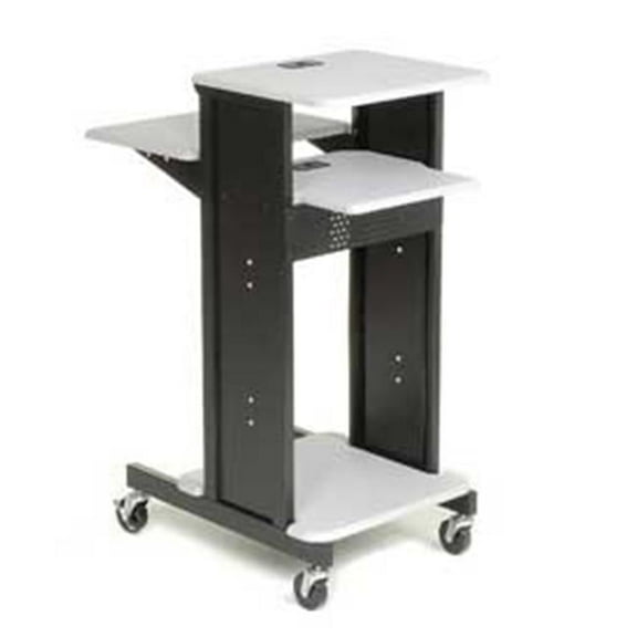 Projector Presentation Cart - Gray & Black