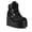 Black Rhinestone, variant on Womens Platform Chunky Ankle Boots Round Toe Zipper High Heels Buckle Thick Sole Booties,White Hologram
