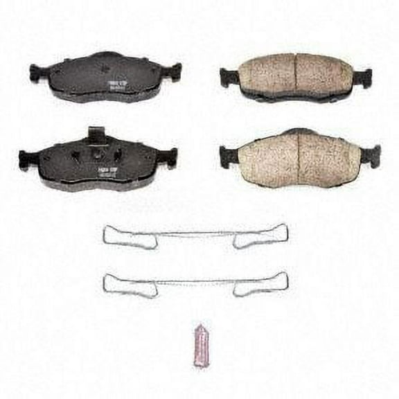 Power Stop Front Z17 Evolution Ceramic Brake Pads with Hardware 17-648