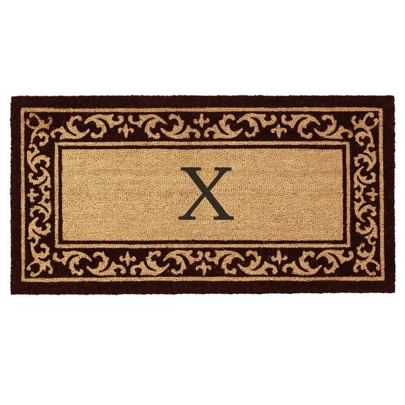 Calloway Mills Kendall Monogram Outdoor Doormat 3' x 6' (Letter X)
