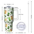 thumbnail image 3 of 1pc St. Patrick's Day 40oz Tumbler with Straw & Handle - Insulated Stainless Steel Cup | Holiday Gift for Man Women (Christmas, Valentine's, Birthday), 3 of 5