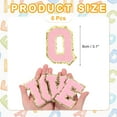 thumbnail image 2 of Parches de Letras de Chenille Uxcell 3.1" Alfabeto Q Parche Bordado para Ropa (Rosa, Paquete de 6), 2 of 6