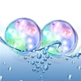 thumbnail image 4 of 4Pcs Underwater Light LED Submersible Light 8cm Petal Underwater Light Dimmable Light with 10 Colors 3 Modes RF Remote Control Battery Powered for Pool Aquarium Bathtub, 4 of 9