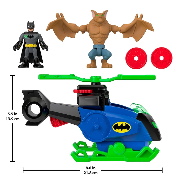 Imaginext DC Super Friends Batcopter vs Man-Bat Set with Batman