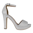 thumbnail image 2 of SANDALIAS DE FIESTA PARA DAMA STYLO 44090 GLITTER PLATA Stylo  44090, 2 of 4