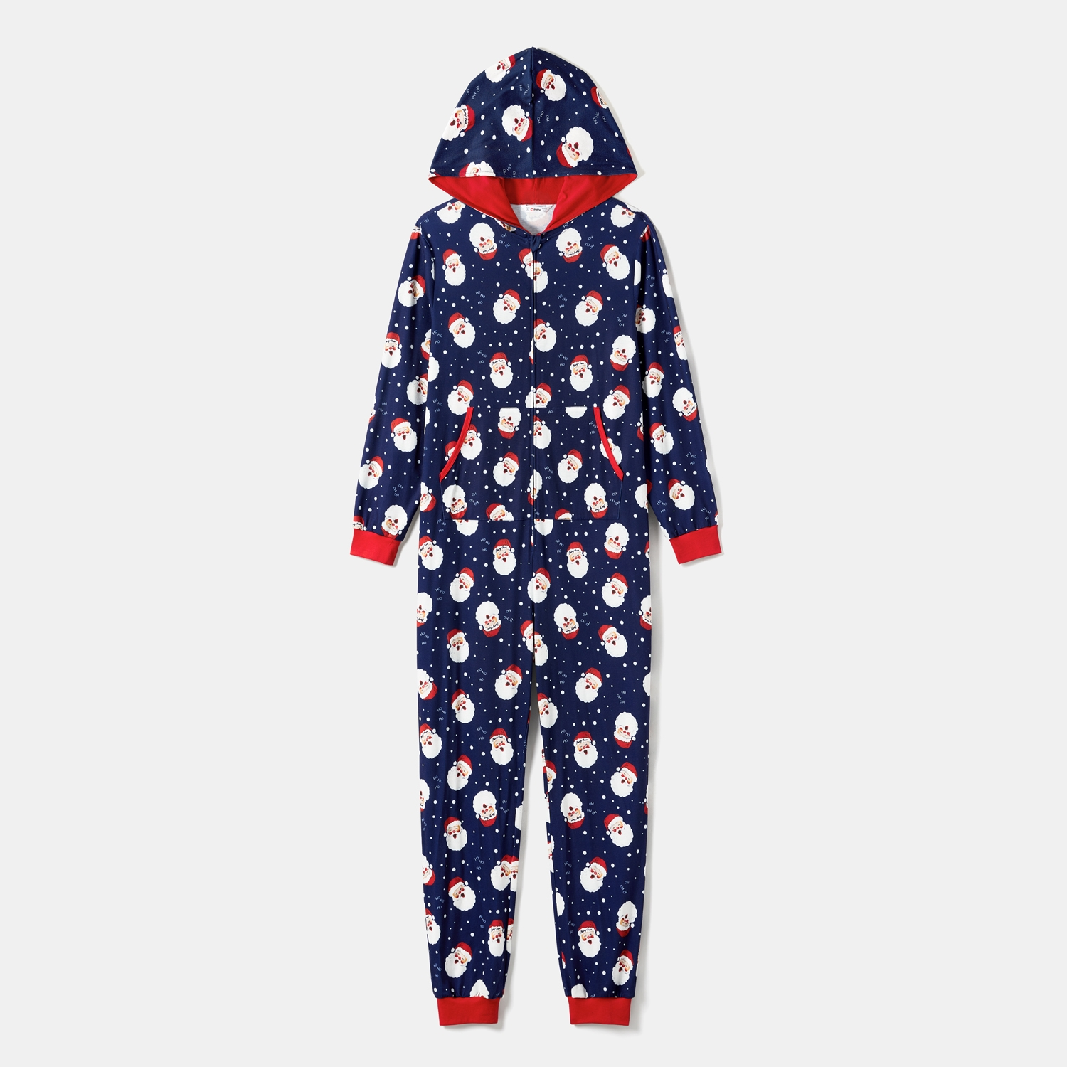 PatPat Women's Christmas One-Piece Hooded Pajamas photo 4