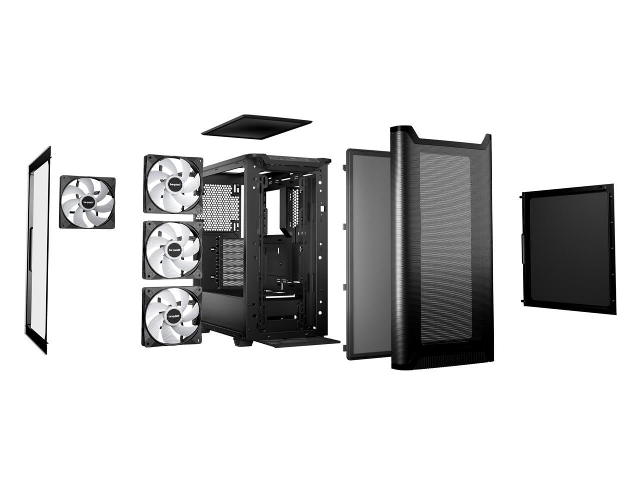 be quiet! PURE Base 501 DX BGW76 Black ABS / Steel / Tempered Glass ATX Mid Tower Cases (Computer Cases - ATX Form)