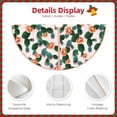 thumbnail image 4 of Daiia Cactuses Drawing Merry Christmas Tree Skirt , Xmas Large Lace-up Tree Skirt, Santa Snowflakes Rustic Home Decorations New Year Party Farmhouse Decor-30", 4 of 7