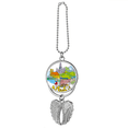 thumbnail image 1 of Allemagne Munchen Landmark Architecture Argent Aile Voiture Pendentif Décoration, 1 of 4