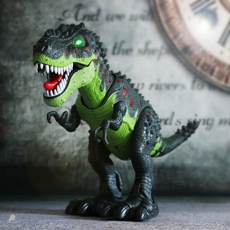 Kids Toy Walking Dinosaur T-Rex Toy Figure With Lights & Sounds, Real
