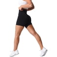 thumbnail image 3 of Nvgtn Spandex Sólido Pantalones cortos sin costuras Mujeres Medias de entrenamiento suaves Trajes de fitness Pantalones de yoga Ropa de gimnasio, 3 of 3