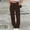 Brown, variant on OKBOP Baggy Cargo Pants for Women Fall High Waist Sports Full Length Trousers Straight Wide Leg Harem Hiking with Pockets Trousers