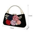 thumbnail image 2 of TOPCHANCES Women 3D Flower Elegant Satin Clutches Evening Bags Handbags Wedding Clutch Purse Rhinestone Pearl Beaded Bags for Prom Party Bride, 2 of 8