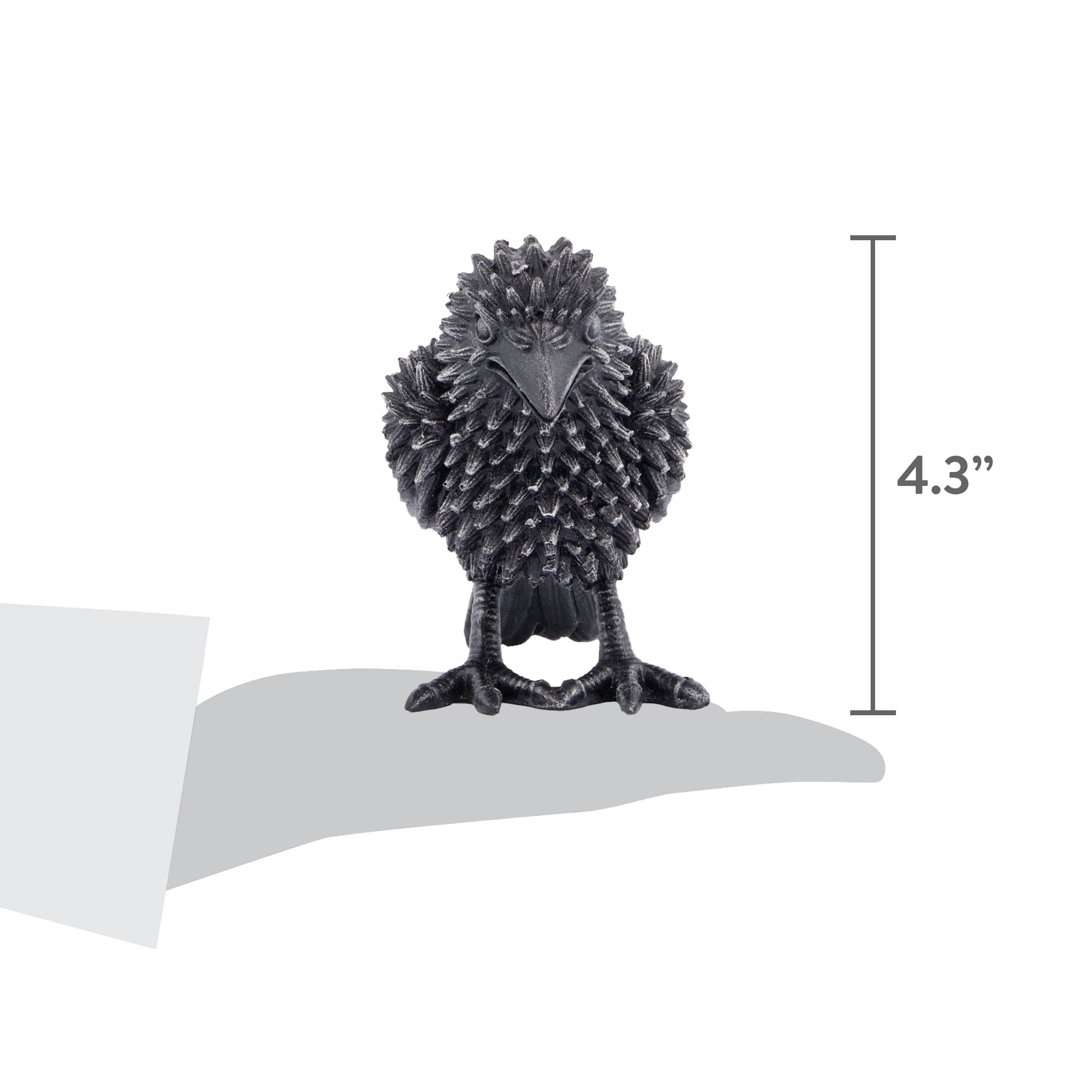 Resin Raven Decoration, Black, 4.3", Halloween by Way To Celebrate