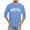 Light Blue, variant on Big and Tall Shirts for Men 3/ 4 Sleeve Letter City Name T Shirts Comfortable Crewneck Solid Color Fit Tee Shirt Tops Spandex T for Men V Neck Mens Trashier Large Tall 3xlt S