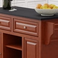 thumbnail image 2 of Glenwillow Home Kitchen Cart Cherry with Black Granite Top - Granite/Marble, 2 of 9