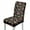 Candy Cane Holly Black, variant on COEQINE Dining Room Chair Slipcovers Set of 1, Stretchable Universal Fit Chair Protector Polyester Spandex Machine Washable Covers for Dining Room, Hotel, Ceremony, Pink Leopard Print