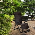 thumbnail image 5 of Gymax 2PCS Patio Rattan Zero Gravity Lounge Chair Folding Recliner Adjustable Headrest, 5 of 10