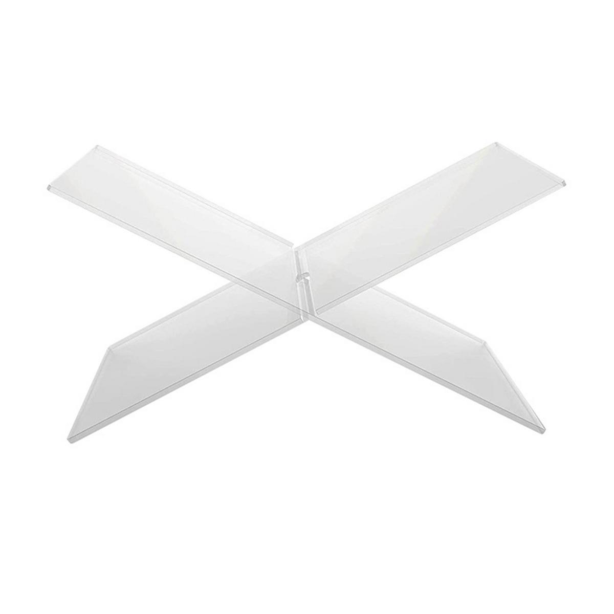 Acrylic Book Stand for ReadingX Shape Transparent Book Display Holder