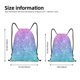 thumbnail image 2 of Fotbe Multicolor Glitter Bolsa Mochila con Cordón Estampada, Bolsa de Gimnasio Deportiva, Bolsa Cinch, Bolsa con Cordón para Hombres y Mujeres-Small, 2 of 6