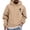 Khaki, variant on Oversized Hoodies For Men Solid Casual Loose Fit Hooded Sweatshirts Comfoty Soft Long Sleeve Pullover Tops Spring Fall Outfits Clothes Army Green L